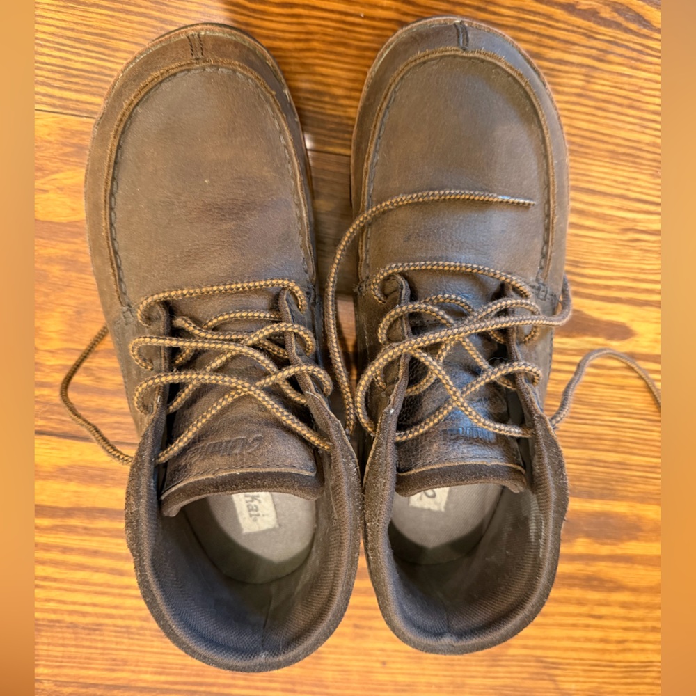 Olukai Hamakua Boots Mens 9 Brown Leather Lace Up Ankle Comfort Shoes - Picture 4 of 10